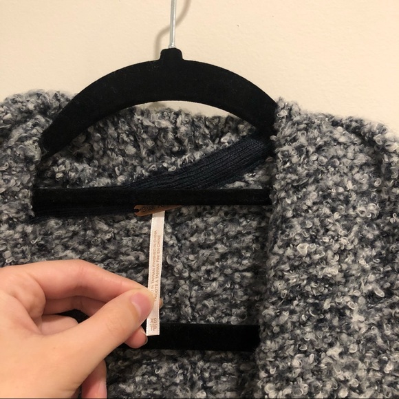 Free People BFF Cardigan Navy Combo NWT XS - Picture 8 of 10